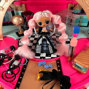 LOL Surprise Hair Beauty Salon Doll & Playset Accessories Bundle Lot Carry Case